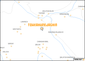 map of Tow Kahūr-e Jaghīn