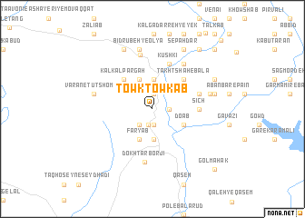 map of Towk Towk Āb