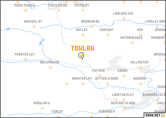 map of Tow Law