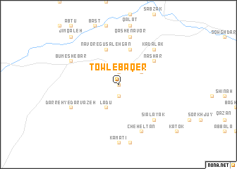 map of Towl-e Bāqer