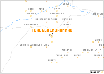 map of Towl-e Gol Mohammad