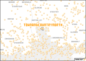 map of Town and Country North