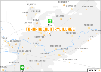 map of Town and Country Village