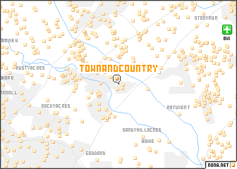 map of Town and Country