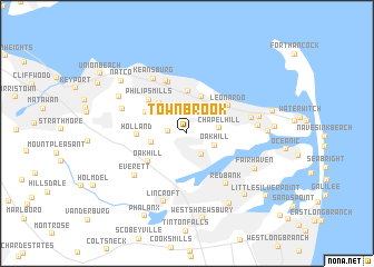 map of Town Brook