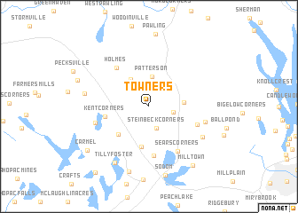 map of Towners