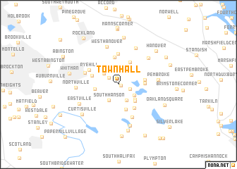 map of Town Hall