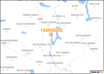 map of Town House