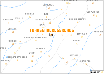 map of Townsend Crossroads