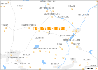 map of Townsend Harbor