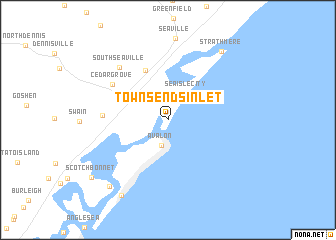 map of Townsends Inlet