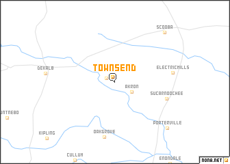 map of Townsend