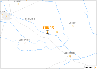 map of Towns