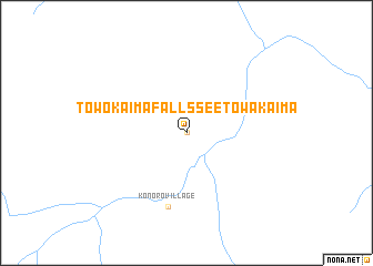 map of Towokaima Fallssee Towakaima