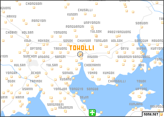 map of Towŏl-li