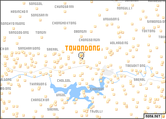 map of Towŏn-dong