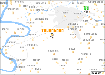 map of Towŏn-dong