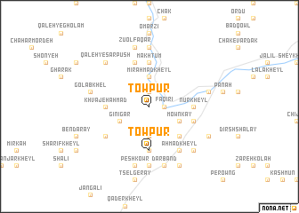 map of Ṯowpūr