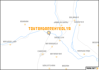 map of Towtamdarreh-ye ‘Olyā