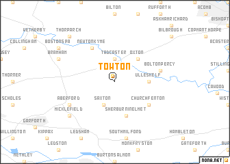 map of Towton