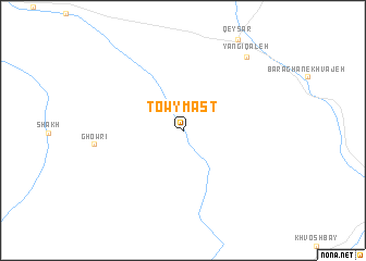 map of Towy Mast