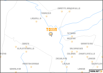 map of Toxín