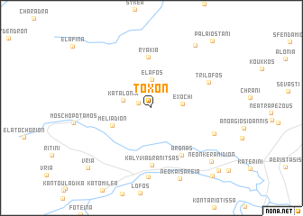 map of Tóxon