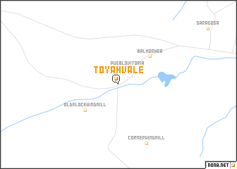 map of Toyahvale