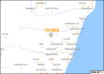 map of To-ya-ko