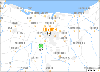 map of Toyama