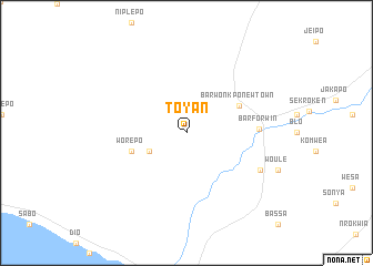 map of Toyan