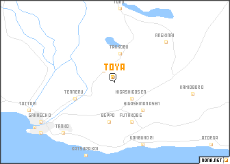 map of Tōya