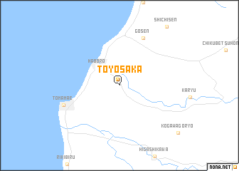 map of Toyosaka