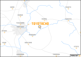 map of Toyotachō