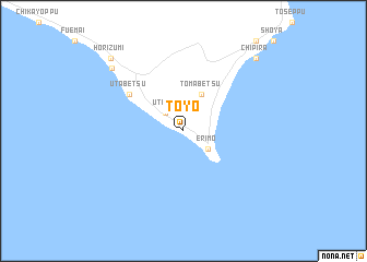 map of Tōyō