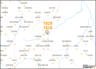 map of Toza