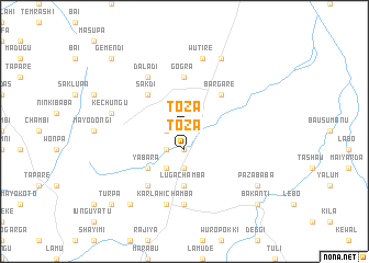 map of Toza