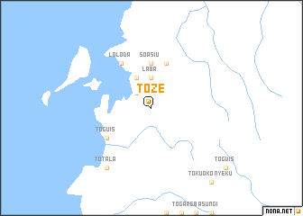 map of Toze