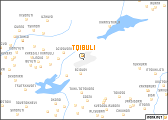 map of Tqibuli