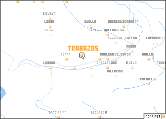 map of Trabazos