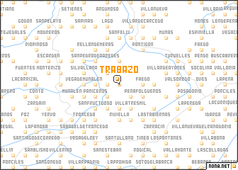 map of Trabazo