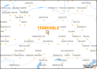 map of Trąbki Małe