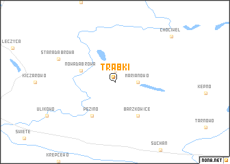 map of Trąbki