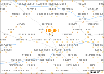 map of Trąbki