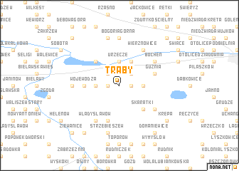 map of Trąby