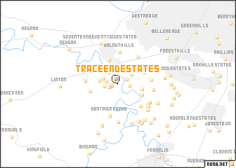 map of Trace End Estates