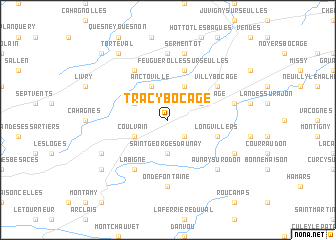 map of Tracy-Bocage