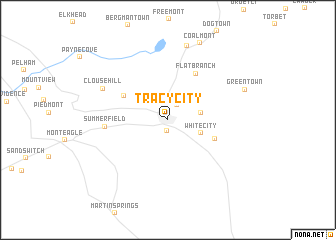 map of Tracy City