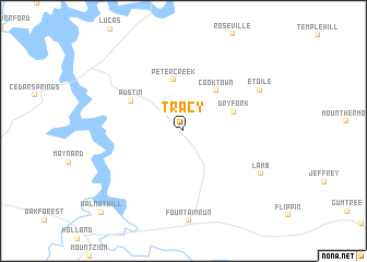 map of Tracy