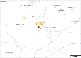 map of Tracy